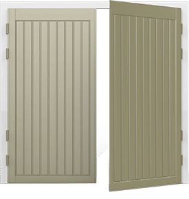 BERKELEY VERTICAL Side Hinged Garage Doors