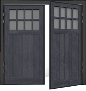 Sutherland Ebony Side Hinged Garage Doors