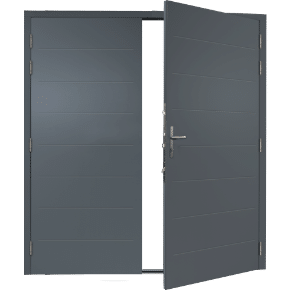 Black Side Hinged Doors