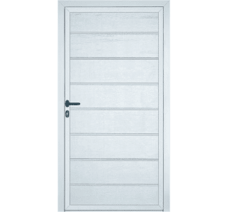 White Personnel Garage Doors
