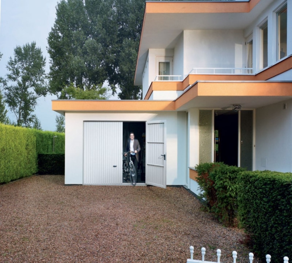 Side hinged White Garage Doors
