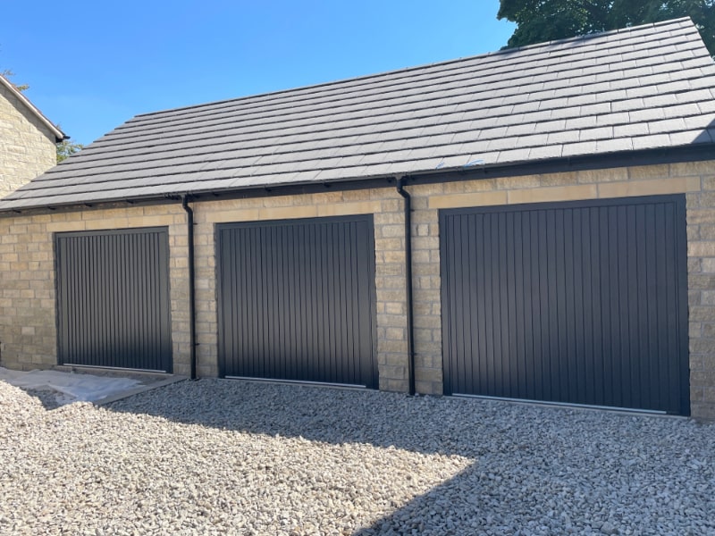 Up & Over Grey Doors