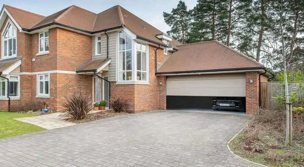 Sectional Garage Doors with Glazing Open Flip