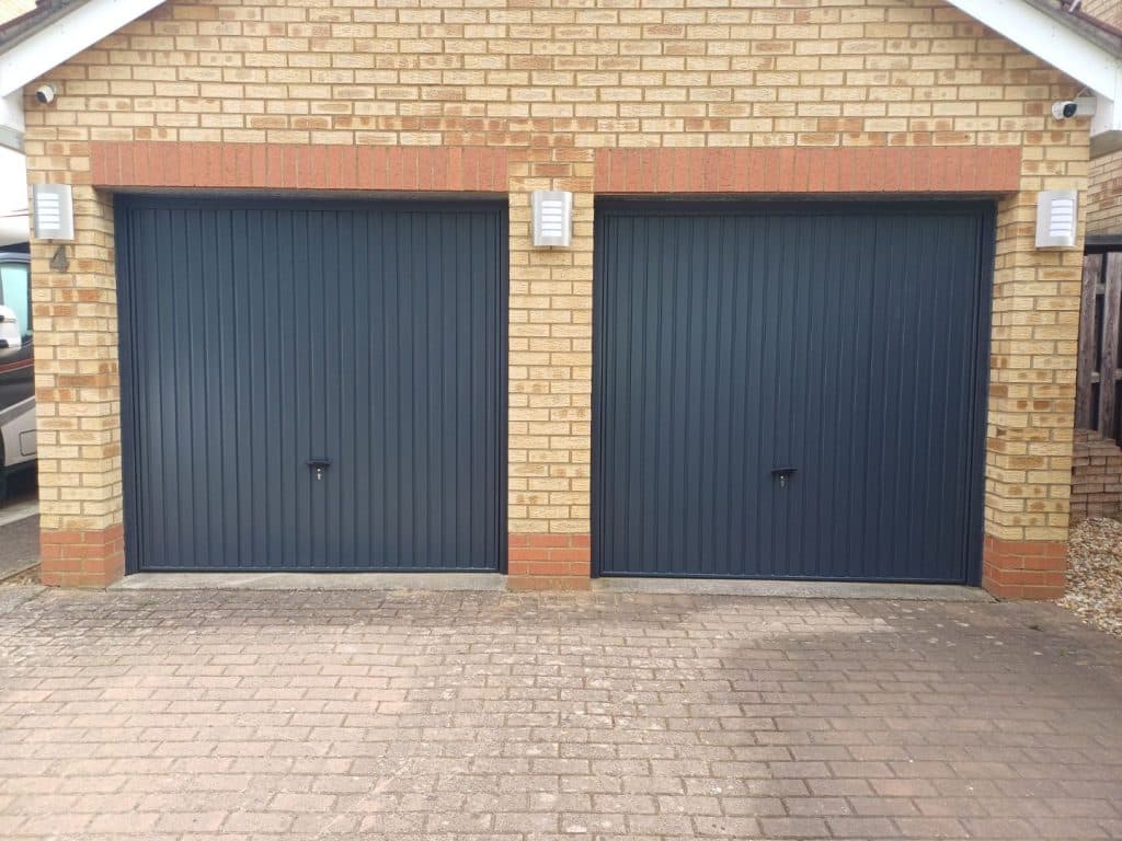 Gemini Up & Over Garage Doors Anthracite Grey Luton