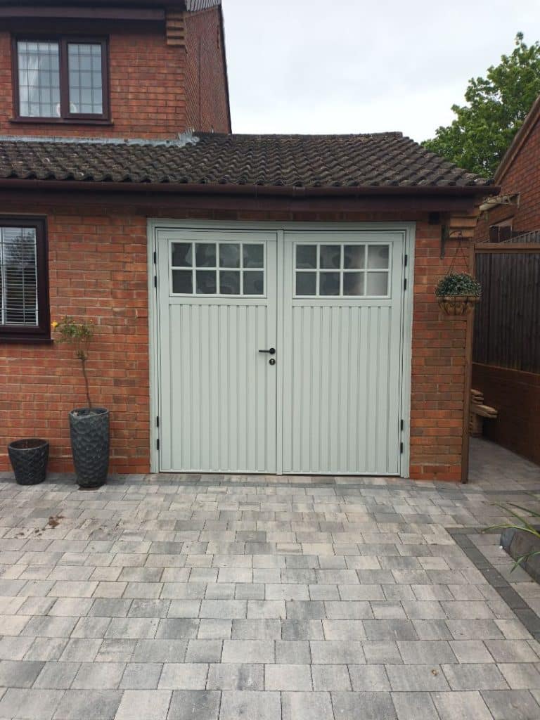 Side Hinged Garage Doors Agate Grey