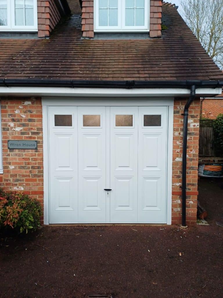 White Up and Over Doors