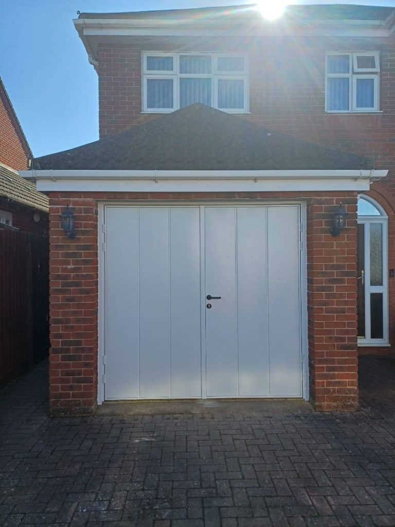 White Side Hinged Doors