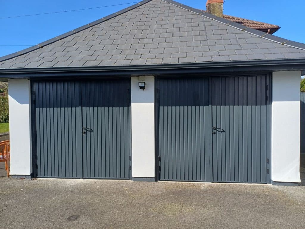 Gemini Side Hinged Doors Anthracite Grey